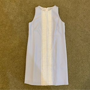 London Times Shift Dress Size 10 Seersucker Material